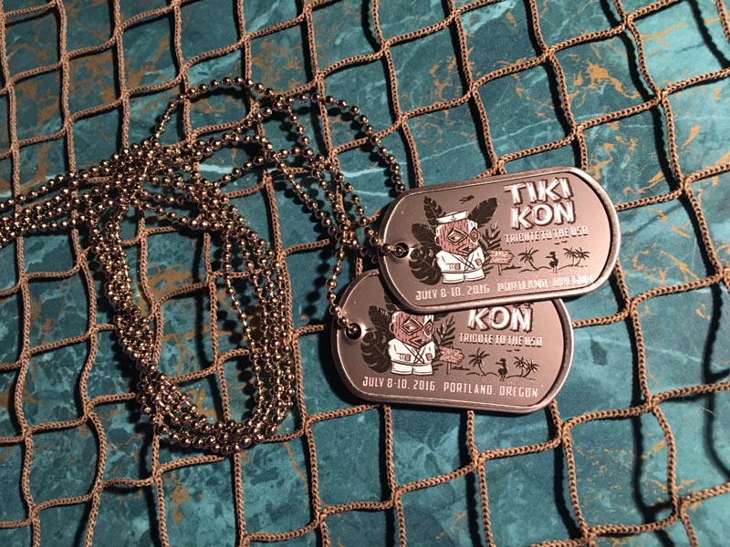 Tiki Kon USO (2016) Souvenir Dog Tag